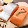 Salmón en trozo al vacío con Piel (Entre 7 a 8 porciones el kilo) Aprox.